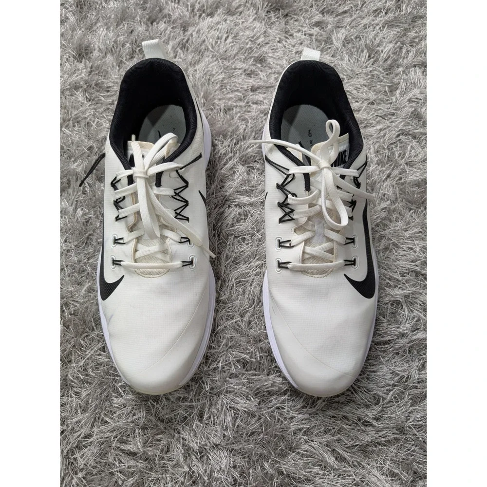 Nike Lunar Control Vapor 2 Golf Shoes White Black 909037-100 Mens 11.5